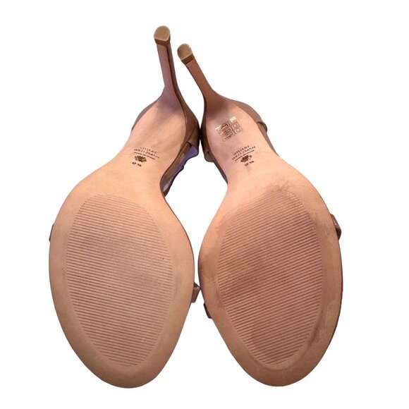 Stuart Weitzman Nudistsong Adobe Patent Size 9.5 Heels NWB 4" - Picture 7 of 14